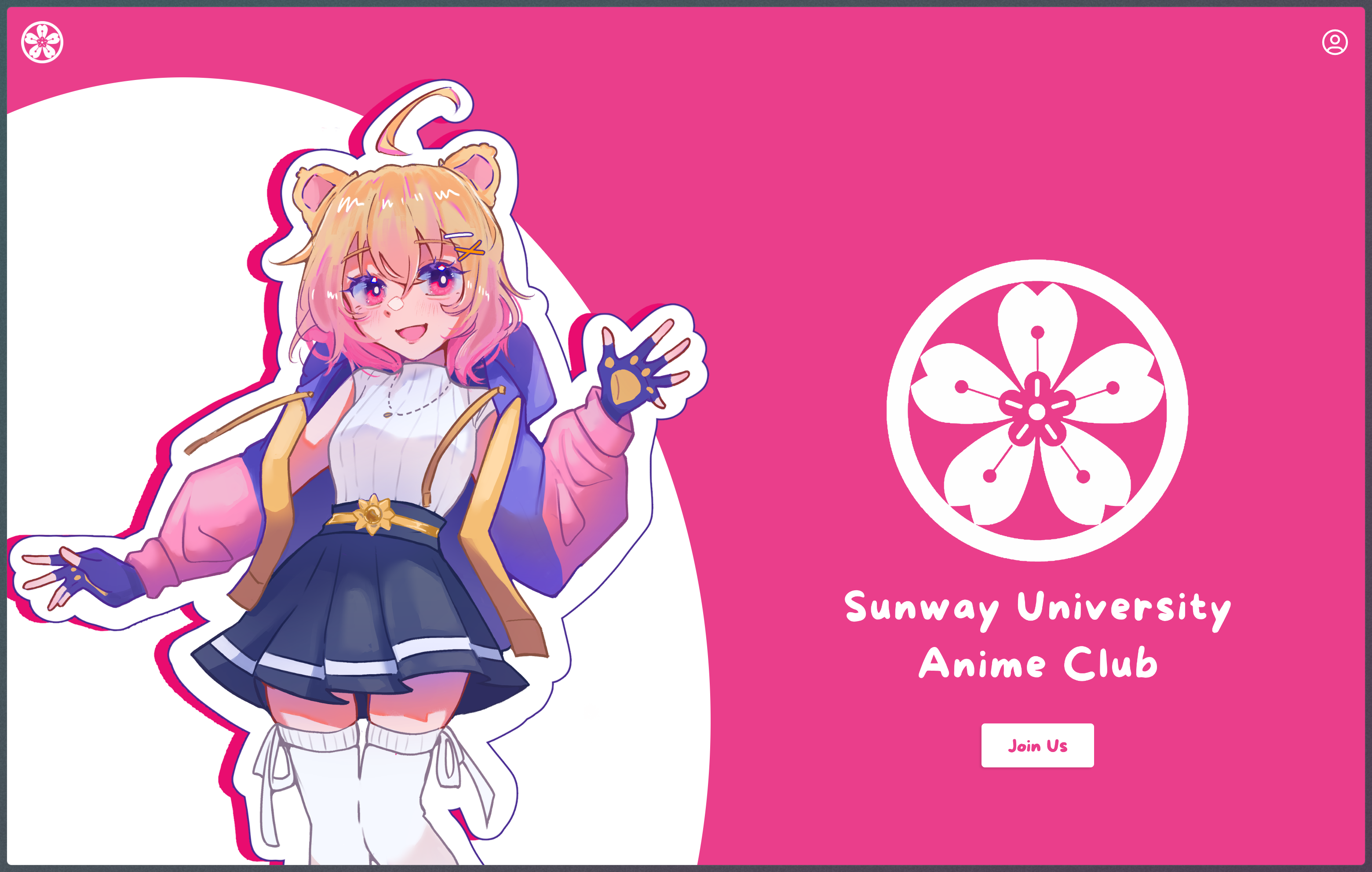 Sunway University Anime Club Website project preview